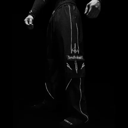 Breathe Divinity Excalibur Uncuffed Cargo Trackpants [VOID BLACK]